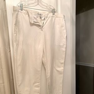 3/$29 GAP White Linen Pants - Size 12